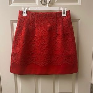 NWT H&M Red Lace Skirt
